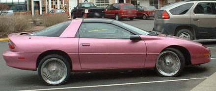 pink car